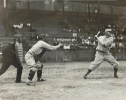 Howard Ehmke batting. Photo courtesy of the Silver Creek Historical Center.