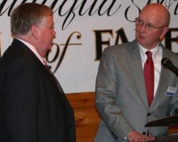 CSHOF 2012 Awards Banquet. Greg Peterson and Randy Anderson. Photo courtesy Heidi Anderson. February 20, 2012. CSHOF 2012 Awards Banquet. February 20, 2012.