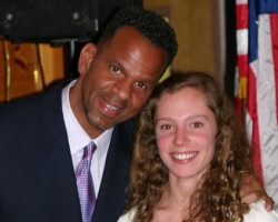 CSHOF 2012 Awards Banquet. Andre Reed and Hope Pietrocarlo. Photo courtesy Heidi Anderson. February 20, 2012. CSHOF 2012 Awards Banquet. February 20, 2012.
