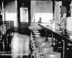 Harry Martenson's lunch counter circa 1960. Harry Martenson's lunch counter circa 1960.