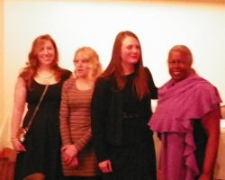 CSHOF 2014 Awards Banquet. JCC swim team and Sharon Robinson. February 17, 2014. CSHOF 2014 Awards Banquet. February 17, 2014.