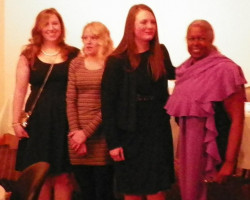 CSHOF 2014 Awards Banquet. JCC swim team and Sharon Robinson. February 17, 2014. CSHOF 2014 Awards Banquet. February 17, 2014.