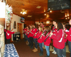 Jamestown High School band. JHS-band