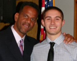 CSHOF 2012 Awards Banquet. Andre Reed and Jake Swan. Photo courtesy Heidi Anderson. February 20, 2012. CSHOF 2012 Awards Banquet. February 20, 2012.