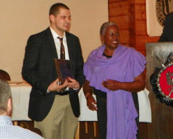CSHOF 2014 Awards Banquet. Jake Yartz and Sharon Robinson. February 17, 2014. CSHOF 2014 Awards Banquet. February 17, 2014.