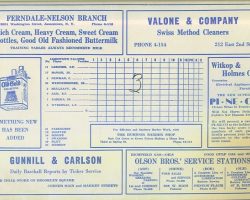 1942 Jamestown Falcons program page 4 Jamestown Falcons 1942 program p4