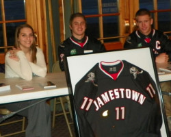 CSHOF 2012 Awards Banquet. Jamestown Ironmen. Photo courtesy Heidi Anderson. February 20, 2012. CSHOF 2012 Awards Banquet. February 20, 2012.