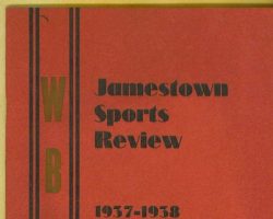 1937-38 Warner Brothers Athletic Club Jamestown Sports Review booklet cover Jamestown Sports Review 37-38 cover
