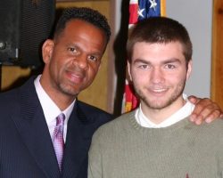 CSHOF 2012 Awards Banquet. Andre Reed and Jason Pembridge. Photo courtesy Heidi Anderson. February 20, 2012. CSHOF 2012 Awards Banquet. February 20, 2012.
