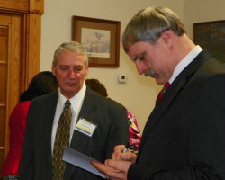 CSHOF 2013 Awards Banquet. Jim Painter with Bruce Baumgartner. February 18, 2013. CSHOF 2013 Awards Banquet. February 18, 2013.