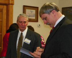 CSHOF 2013 Awards Banquet. Jim Painter with Bruce Baumgartner. February 18, 2013. CSHOF 2013 Awards Banquet. February 18, 2013.