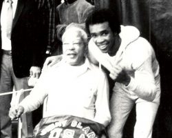 Jimmy Clark & Sugar Ray Leonard, 1982 Jimmy Clark & Sugar Ray Leonard 1982