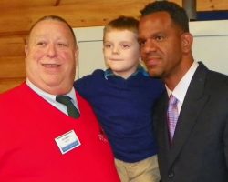 CSHOF 2012 Awards Banquet. Joe DiMaio, Cole Joly, and Andre Reed. Photo courtesy Heidi Anderson. February 20, 2012. CSHOF 2012 Awards Banquet. February 20, 2012.