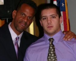 CSHOF 2012 Awards Banquet. Andre Reed and John Nickerson. Photo courtesy Heidi Anderson. February 20, 2012. CSHOF 2012 Awards Banquet. February 20, 2012.