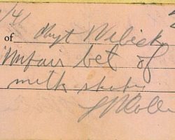 1941 Louie Collins signature Louie Collins signature 1941