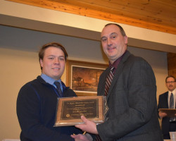 1. Kyler Majka (Chautauqua Lake Central) with Keith Martin - 2020 Ken Martin Legacy Award - Outstanding Baseball Player. Majka-Martin