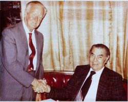 Harry Martenson with former heavyweight boxing champion Jack Dempsey at Jack Dempsey's Restaurant in New York City in 1972 . Harry Martenson with former heavyweight boxing champion Jack Dempsey.