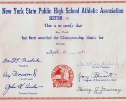 NYSPHSAA bowling, 1951. NYSPHSAA bowling, 1951.