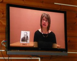 Nancy Nelson introducing Ramsay Riddell. Nancy-Nelson-introducing-Ramsay-Riddell