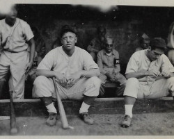 John Newman playing for the Army in the Phillipines 1944. John Newman playing for the Army in the Phillipines 1944.