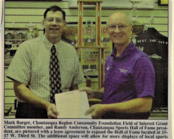 Chautauqua Sports Hall Of Fame Expands. <em>Post-Journal</em> (Jamestown), September 27, 2013. Chautauqua Sports Hall Of Fame Expands. September 27, 2013.