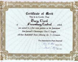<em>Post-Journal</em> All-Star, 1951-52. Post-Journal All-Star, 1951-52.