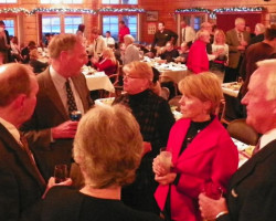 CSHOF 2012 Awards Banquet. Pete Sullivan with the Bishop family. Photo courtesy Heidi Anderson. February 20, 2012. CSHOF 2012 Awards Banquet. February 20, 2012.