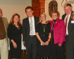 CSHOF 2012 Awards Banquet. Greg Peterson and his family. Photo courtesy Heidi Anderson. February 20, 2012. CSHOF 2012 Awards Banquet. February 20, 2012.