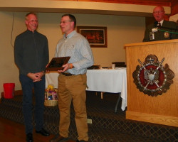 Prechtl Award to Trevor Micek. Prechtl-Award-Micek