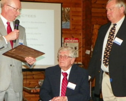 CSHOF 2012 Awards Banquet. Randy Anderson, John O'Neil, and Bill Rollinger. Photo courtesy Heidi Anderson. February 20, 2012. CSHOF 2012 Awards Banquet. February 20, 2012.