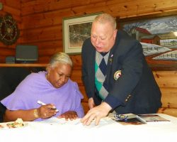 CSHOF 2014 Awards Banquet. Sharon Robinson and Joe DiMaio. February 17, 2014. CSHOF 2014 Awards Banquet. February 17, 2014.