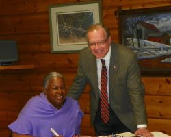 CSHOF 2014 Awards Banquet. Sharon Robinson and Randy Sweeney. February 17, 2014. CSHOF 2014 Awards Banquet. February 17, 2014.