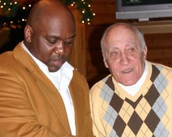 CSHOF 2010 Awards Banquet. Jim Roselle with Thurman Thomas - photo courtesy of Jim Riggs. February 15, 2010. CSHOF 2010 Awards Banquet. February 15, 2010.