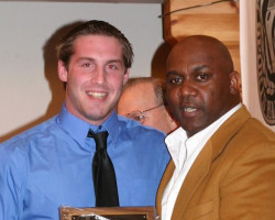 CSHOF 2010 Awards Banquet. Dan Rosemier with Thurman Thomas - photo courtesy of Jim Riggs. February 15, 2010. CSHOF 2010 Awards Banquet. February 15, 2010.
