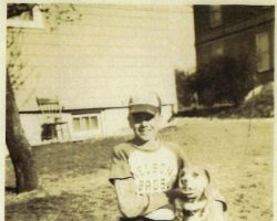 Russ Diethrick and Sparky. 1946. Russ Diethrick and Sparky. 1946.
