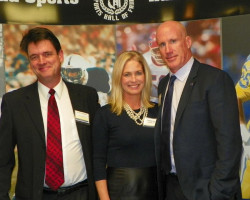 Scott Kindberg with Caroline and Shane Conlan. Scott Kindberg with Caroline and Shane Conlan.