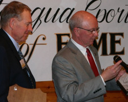 CSHOF 2012 Awards Banquet. Steve Bishop and Randy Anderson. Photo courtesy Heidi Anderson. February 20, 2012. CSHOF 2012 Awards Banquet. February 20, 2012.