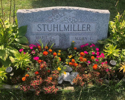 Al Stuhlmiller's grave marker. Al Stuhlmiller's grave marker.