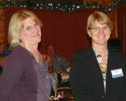 CSHOF 2012 Awards Banquet. Wendy Lewellen and Tammy Rea. Photo courtesy Heidi Anderson. February 20, 2012. CSHOF 2012 Awards Banquet. February 20, 2012.