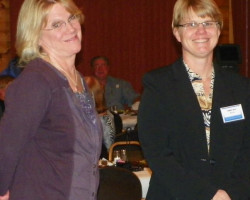 CSHOF 2012 Awards Banquet. Wendy Lewellen and Tammy Rea. Photo courtesy Heidi Anderson. February 20, 2012. CSHOF 2012 Awards Banquet. February 20, 2012.