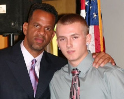 CSHOF 2012 Awards Banquet. Andre Reed and Zack Fancher. Photo courtesy Heidi Anderson. February 20, 2012. CSHOF 2012 Awards Banquet. February 20, 2012.