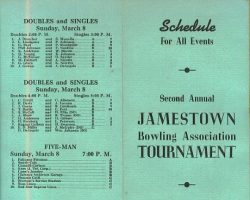 1942 Jamestown Bowling Association Tournament bowling 1942 p1