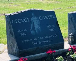 George Carter's grave marker at St. Bonaventure in Allegany, NY. George Carter's grave marker at St. Bonaventure in Allegany, NY.