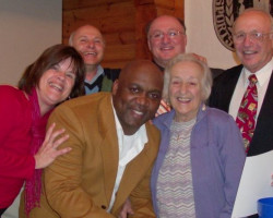 CSHOF 2010 Awards Banquet. The Criscione family with Thurman Thomas - photo courtesy of Dave Criscione. February 15, 2010. CSHOF 2010 Awards Banquet. February 15, 2010.