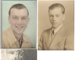 Lyle Parkhurst as a young man Lyle Parkhurst as a young man in 4 photo collage