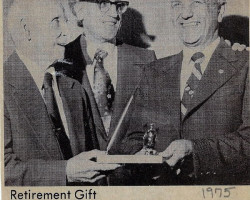 Retirement Gift. <em>Post-Journal</em> (Jamestown), 1975. Retirement Gift.