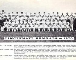 1970 Cincinnati Bengals. Bergey is #66 in the middle of the bottom row. 1970cincinnatibengals