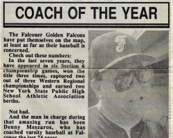 Coach of the Year. <em>Post-Journal</em> (Jamestown), 1992. Coach of the Year. 1992.