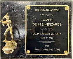 Dennis Meszaros 350th career win. May 17, 1992. Dennis Meszaros 350th career win. May 17, 1992.