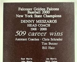 Dennis Meszaros 509 career wins and New York State Championship.2000. Dennis Meszaros 509 career wins and New York State Championship.2000.